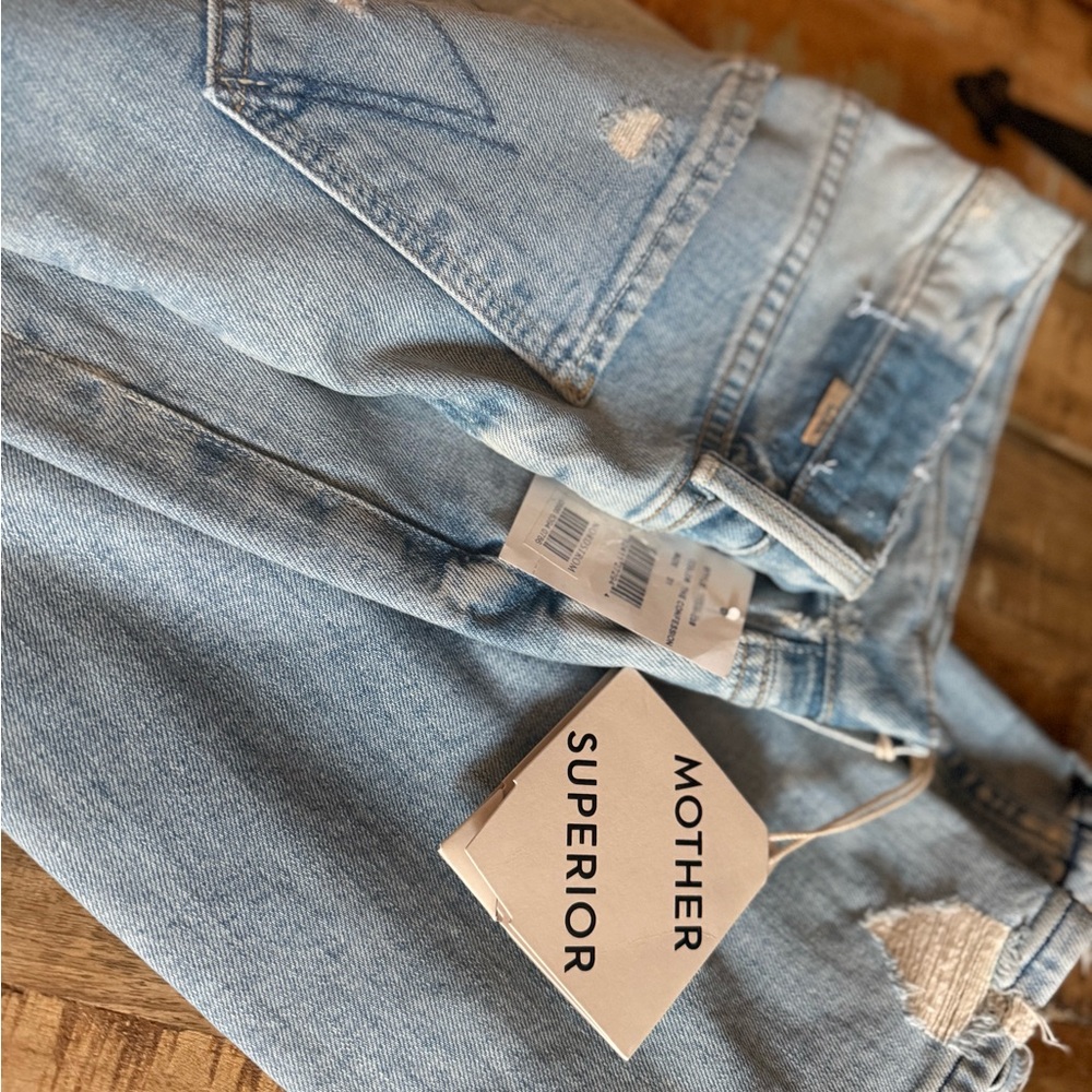 MOTHER Superior Light Blue Boyfriend Jeans